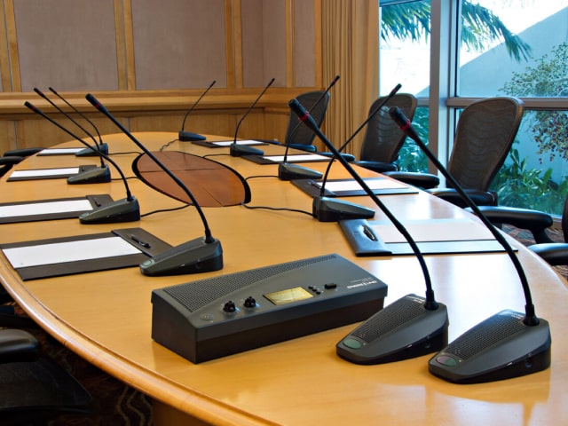 Audio-video conferencing and simultaneous translation systems